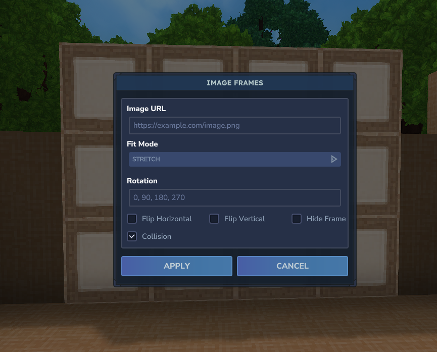 Panel UI Configuration